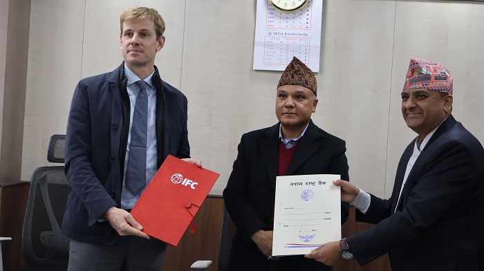 राष्ट्र बैंक र आईएफसीबीच जलवायु वित्तको रणनीति विकास सम्बन्धी समझदारी